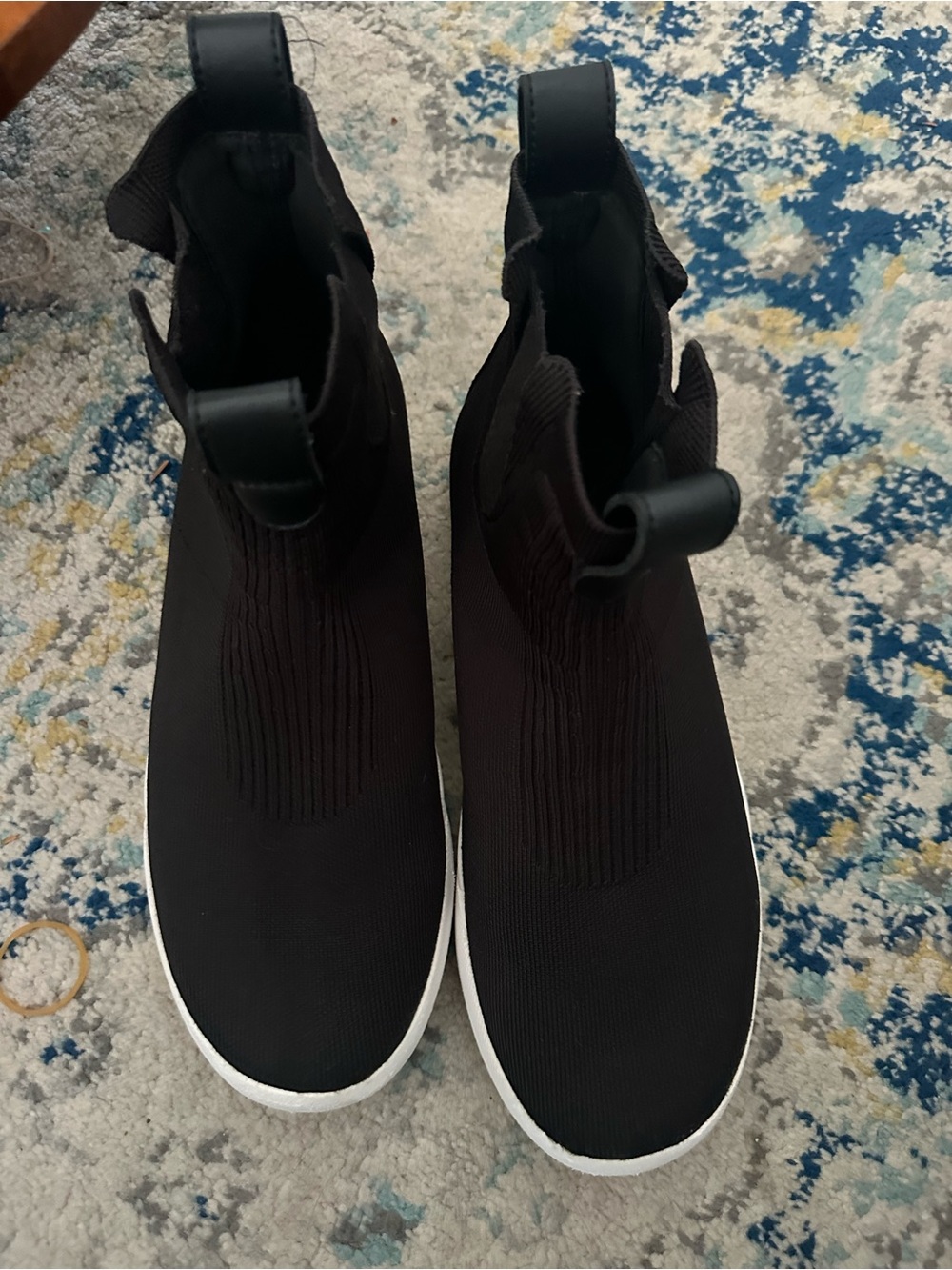 Vessi Black Slip-On Knit - Breathable Sock Shoe